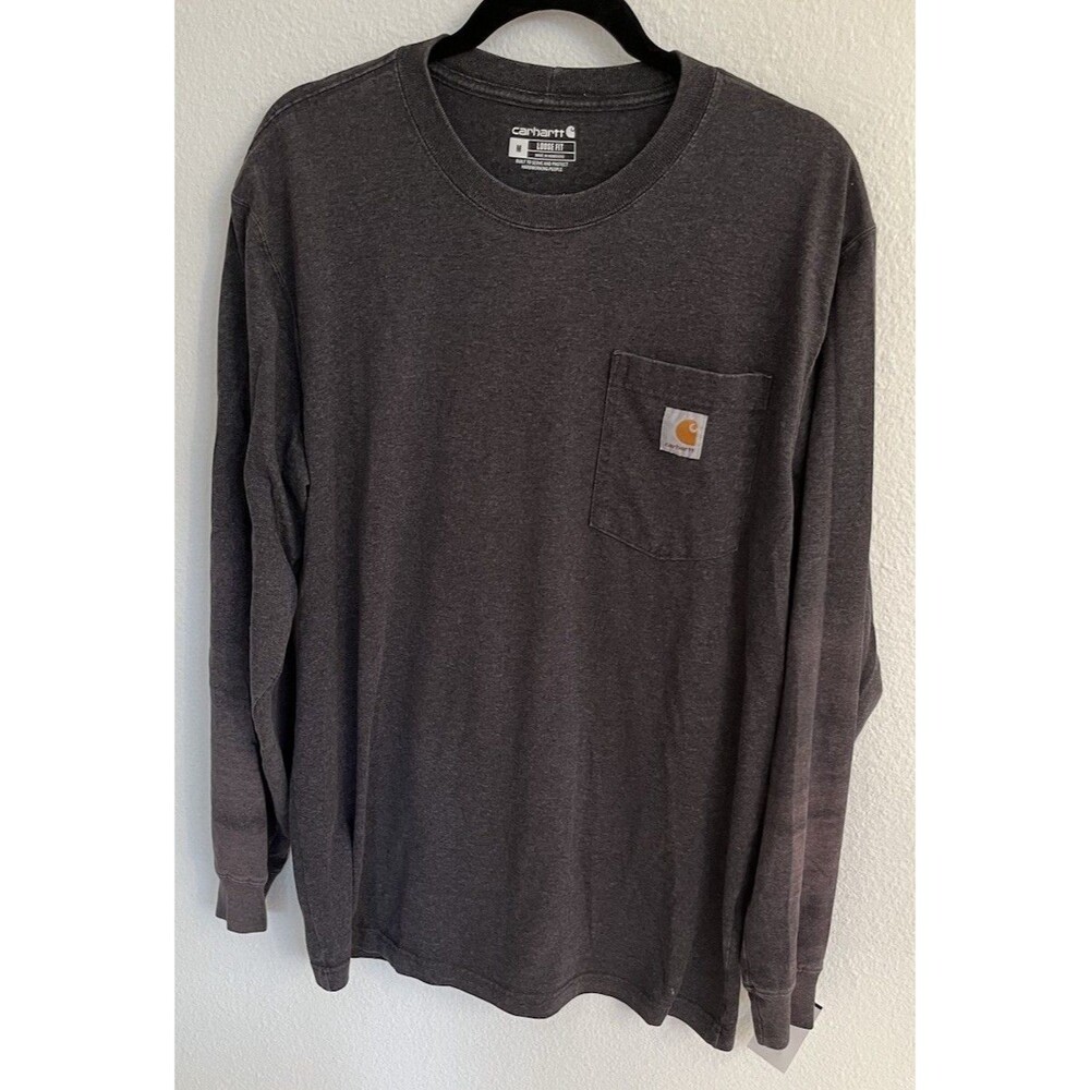 Carhartt Men’s Loose Fit Heavyweight Workwear Pocket T-Shirt Medium Gray Carbon